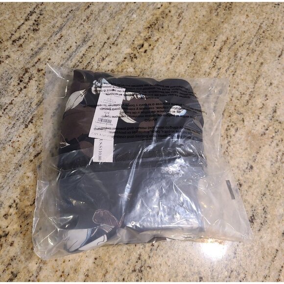 White House Black Market Sz L Dress Black Floral Sheath Embellished Romantic - Picture 16 of 16